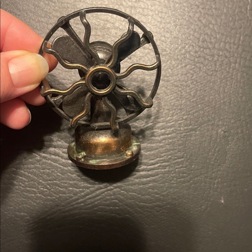 Vintage Metal Fan Decor